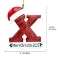 thumbnail image 4 of Cheapark 26 Letter Christmas Tree Pendants - Personalized Ornaments for Hanging on Xmas Tree, Festive Decor for Christmas Holiday Home Setup, 4 of 6