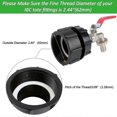 thumbnail image 3 of 1/2 Fine Leakproof Brass Ibc Tank Fittings - Ibc Tank Adapter Ibc Tank Valve For S60x6 Water Storage Tank Tap, 3 of 5