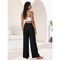 thumbnail image 4 of Pantalón Palazzo FireSwan de pierna ancha con cordón, negro, 4 of 5