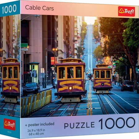 Trefl Red Cable Cars 1000 Piece Puzzle