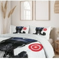 thumbnail image 6 of Ambesonne Animal Duvet Cover Sets, Pug Dog Police Costume, 2-King, Blue and Black, 6 of 7