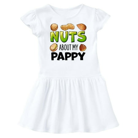

Inktastic Nuts About My Pappy Peanut Almond Pistachio Gift Baby Girl Dress