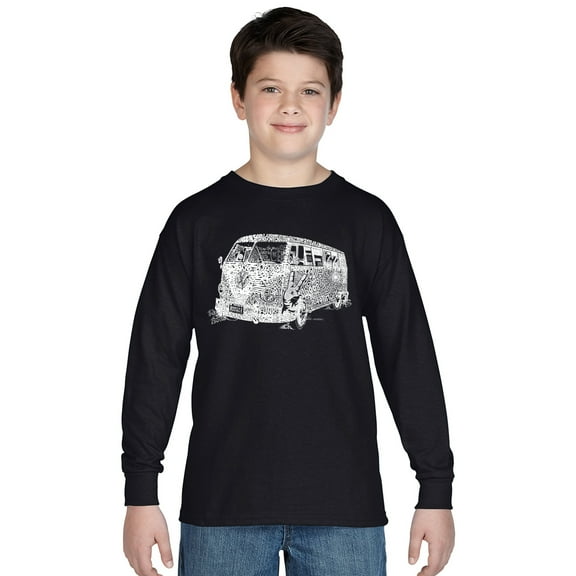 LA Pop Art Boy's Word Art Long Sleeve - THE 70'S