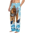 thumbnail image 2 of Xecao Animals on Noah's Ark Men's Straight Lounge Pajama Pants: The Ultimate in Comfortable Sleepwear, 2 of 9