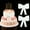 White, variant on 2Pcs Oversized Bow Birthday Cake Toppers for Women, EVA Foam Bowknot Cake Decorations Princess Cake Topper for Cake Decor Girl Baby Shower Party Supplies, Red