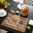 thumbnail image 4 of Welcome Fall Squirrel Placemats Set of 2, Thanksgiving Botanical Plaid Washable Wipeable Table Mats for Dining Tables, Indoor Outdoor Kitchen Place Mats for Holiday Party Table Decor, 4 of 9