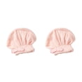 thumbnail image 3 of Monstrate Toalla de secado rápido para el cabello absorbente de agua para mujer, gorro de baño ajustable, Gorro de ducha de estilo informal con Tipo 1 2piezas, 3 of 6