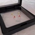 thumbnail image 2 of K-KED 1Pair Pink Zircon Fashion Exquisite Stud Earrings Mini All-match Ear Bone Nail-_-3mm, 2 of 9