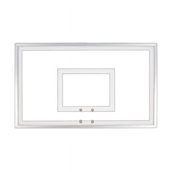 FT216 Tempered Glass 36 x 54 in. Tempered Glass Backboard, Black