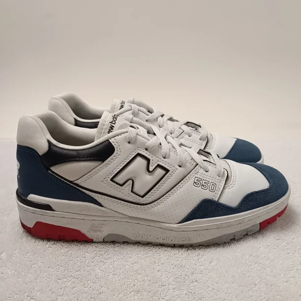 New Balance 550 Sneakers Mens Size 9.5 D Red White Blue Shoes GSB550CN USA
