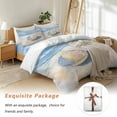 thumbnail image 7 of Ocean Shells Bedding Duvet Cover Set King Size 4 Pieces Summer Beach Coastal Vintage Bedding Set with Zipper Closure, 1 Comforter Cover 92x106 Inches 1 Flat Sheet & 2 Pillow Cases, 7 of 7