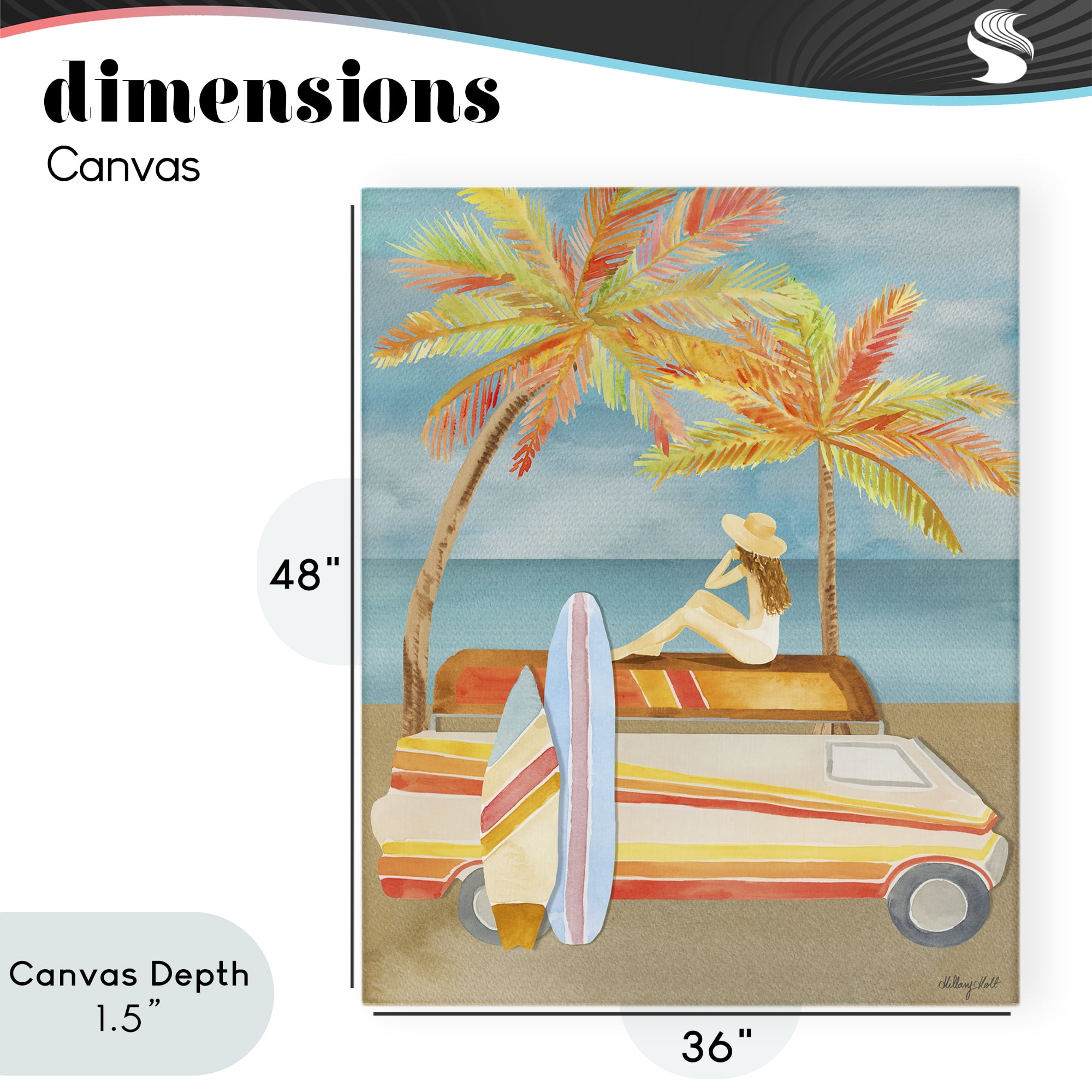 Stupell Industries California Road Trip Canvas Wall Art, design by Hillary Holt