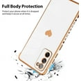 thumbnail image 3 of Compatible with Samsung Galaxy S20 Fe Case Love Heart Plating Electroplate Luxury Elegant Case Camera Protector Soft TPU Shockproof Protective Corner Back Cover Galaxy S20 Fe Case -White, 3 of 10