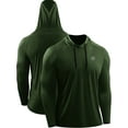 thumbnail image 7 of NELEUS Mens UPF 50+ Long Sleeve Shirts Hoodies Sun Protection Workout Dry Fit,Olive Green,US Size M, 7 of 7