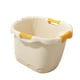 thumbnail image 5 of Cubo de ducha con asiento de apoyo, antideslizante, portátil, cómodo, cubo de baño para bebés, bañera para niños recién nacidos Amarillo S, 5 of 9