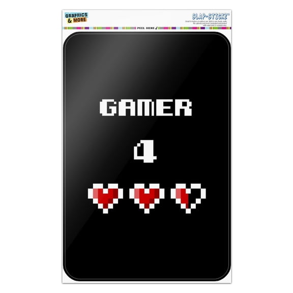 Gamer 4 Life for Pixel Hearts Geek Home Business Office Sign