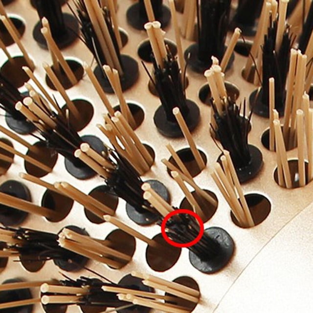 Séchoir de Salon de Beauté pour Cheveux en Céramique, Brosse Ronde Bouclée à Rouler, Outil Brosse à Cheveux, Brosse Ronde pour Cheveux, Résistant aux Hautes Températures, Lissage