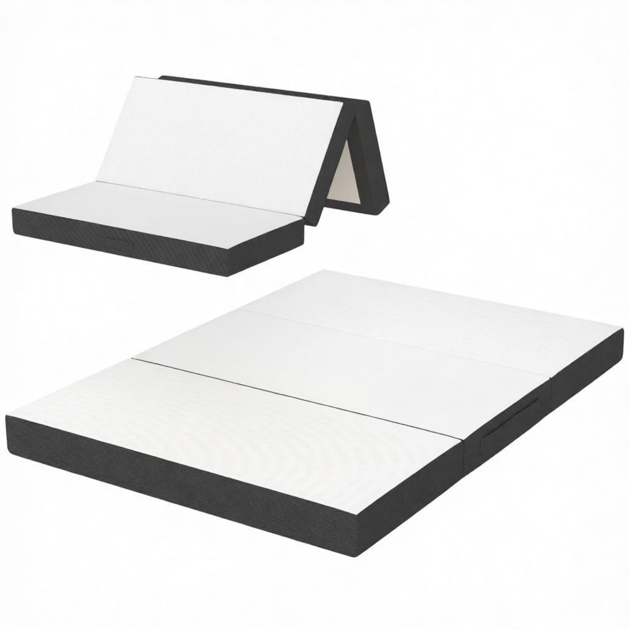 6 Inch Trifold Memory Foam Mattress 75" x 54", Full Size Foldable Bed for Camping RV Road Trip（Only Mattress）