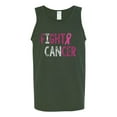 thumbnail image 2 of Fight Cancer Ribbon Mens Graphic Tank Top, Forest Green, 2XL, 2 of 3