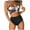 Black, variant on asddcavvf Bikinis Sets for Women Women Criss Cross High Waisted String Floral Printed 2 Piece Bathin