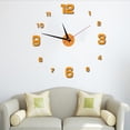 thumbnail image 4 of Reloj de pared Bearachild Decoración Personal moderna sin perforaciones Dorado, 4 of 6