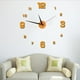 thumbnail image 5 of Toystoory Reloj de pared sin perforaciones, pegatinas de espejo, decoración Personal moderna, sala de estar, estudio de oficina Decoración del hogar Dorado Toystoory HA077364-02, 5 of 6