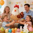 thumbnail image 4 of PEIBang Easter Foil Balloon,Cute Chicken Shaped Balloon for Happy Easter Themed Party Decorations Supplies, 4 of 6