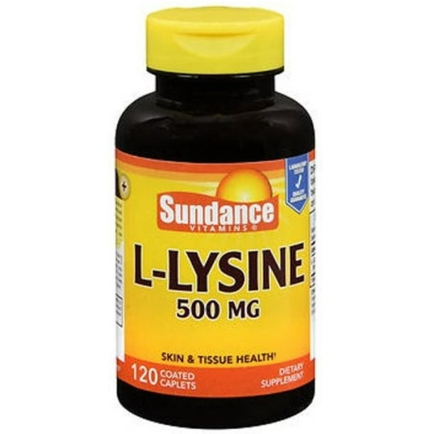 Sundance Vitamins LLysine Tablets, 500 mg, 120 Count