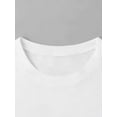 thumbnail image 3 of Camiseta informal de verano de manga corta con estampado de letras y cuello redondo para mujer. Ideal para adultos, hombres, mujeres, adolescentes, jóvenes y deportes., 3 of 6