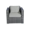 thumbnail image 3 of Westin Outdoor P153-01 Contemporary Sofa Set with Cushions, Gray - 4 Piece, 3 of 12