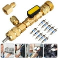 thumbnail image 1 of 4Xhvac Valve Core Remover Dual Size 5/16"&1/4" Port Installer Tool W/Valve Cores 11Pcs, 1 of 9