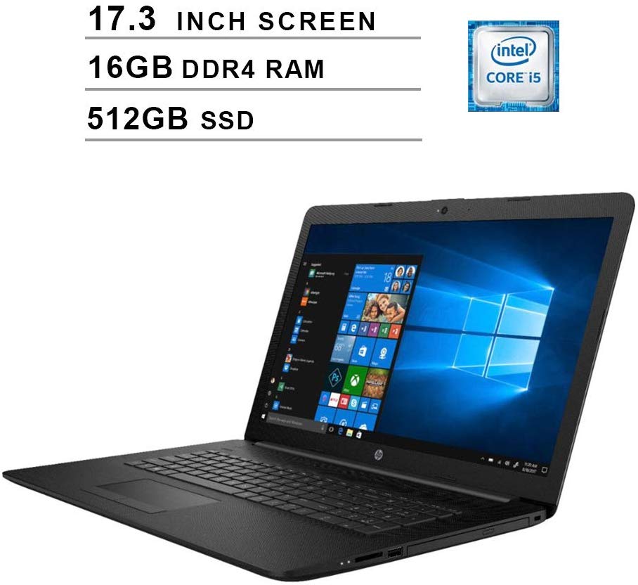 2020 HP Pavilion Newest 17.3 Inch Laptop, Intel Quad Core i58265U up