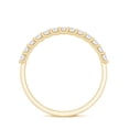 thumbnail image 3 of Rosec Jewels Certified Moissanite Half Eternity Ring for Women - D-VS1 Grade, 10K Yellow Gold, US 12.50, 3 of 9
