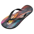 thumbnail image 2 of YAZAOOSummer Flip Flops Creatively Jellyfish Colorful Art Simple Beach Sandals, 2 of 8