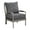 Gray, variant on OSP Home Furnishings Abbott Chair in Dolphin Fabric with Brushed Grey Base K/D