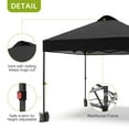 thumbnail image 6 of Kselythan Pop Up Canopy Tent,10x10FT Beach Tent With 1 Sidewall,Portable Commercial Canopy Tent,Outdoor Sun Shade With Vented Top Roller Bag,4 Sandbags,4 Ropes And 8 Tent Stakes For Home Party Event, 6 of 8