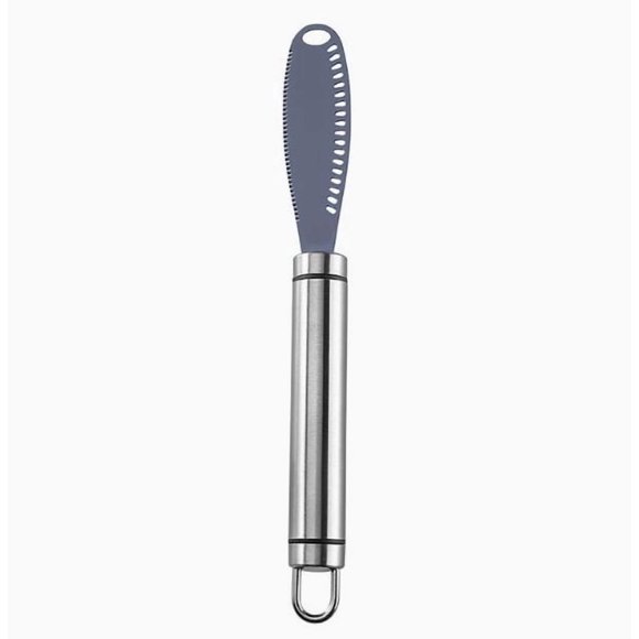 Cuchillo esparcidor multifuncional de acero inoxidable, raspador, cuchillo japonés for mantequilla, cuchillo for mermelada, pan tostado, cuchillo con agujero especial