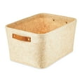 thumbnail image 3 of Mainstays Medium Rectangle Felt Basket, Oatmeal, Set of 2, 3 of 6