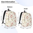 thumbnail image 2 of Xecao Floral Canvas College Laptop Backpack, a durable rucksack designed for both men and women, ideal for travel, school, and daily use-, 2 of 5