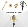 thumbnail image 4 of Brass 1/4" NPT to Schrader Valve Adapter for Air Pump 2pcs Pack, 4 of 5
