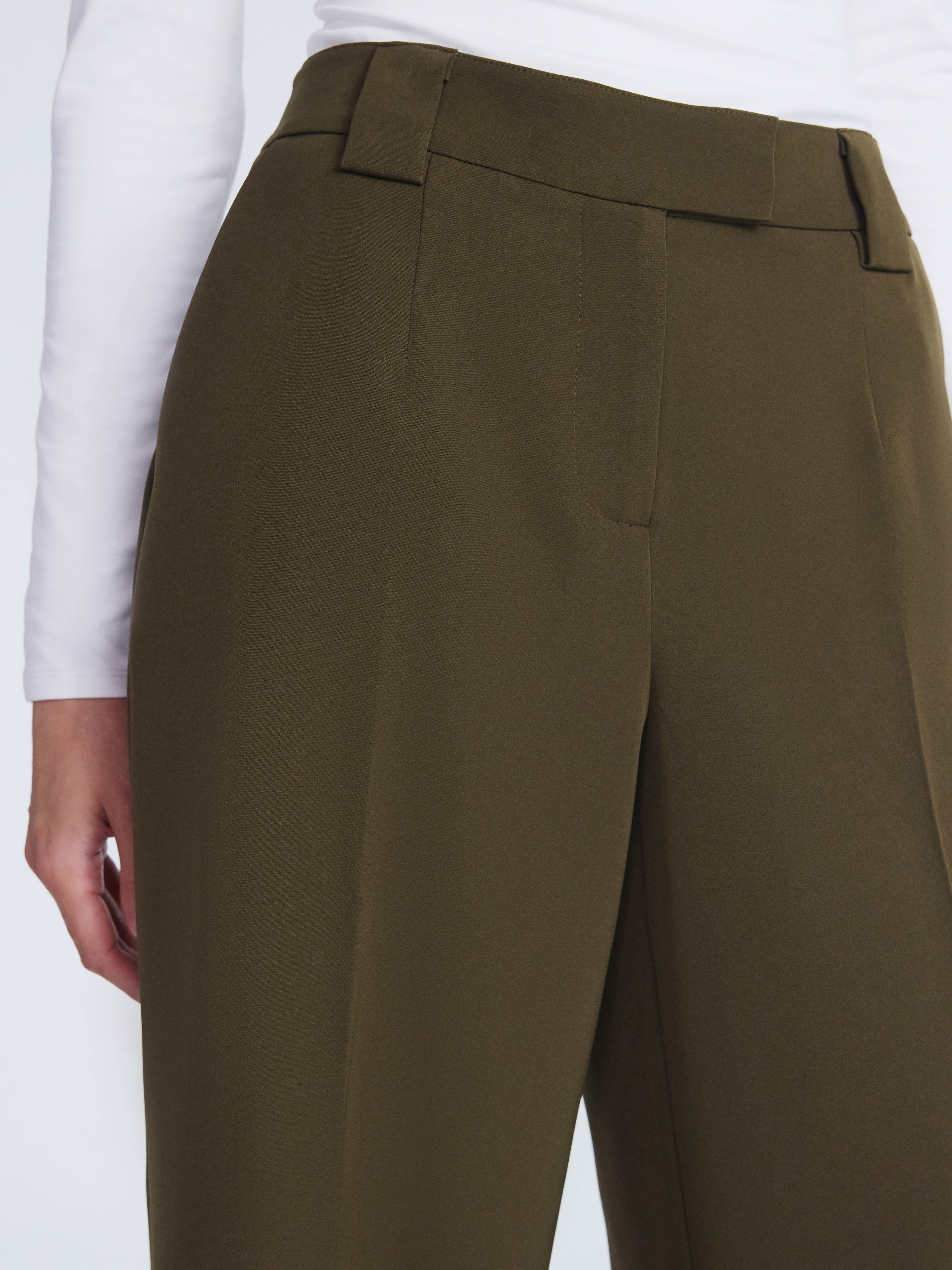 Scoop Women’s and Women's Plus Crepe Wide Leg Trousers, 32", 32.5", and 34" Inseams, Sizes 0-28