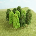 thumbnail image 4 of Plástico Simulado Árboles Artificiales DIY Jardinería Decoración de Paisaje Plantas Adornos Accesorios Dispositivos Oficina 20 Piezas Yuarrent HA011945-00, 4 of 7