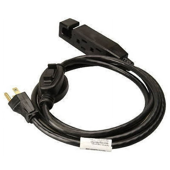 Master Electrician 04005ME 6' 16/3 SJTW  Black Indoor Extension Cords With Inline On/Off Switch - Quantity of 24