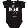 thumbnail image 3 of Inktastic It's Home- State  of Michigan Outline Distressed Text Boys or Girls Baby Bodysuit, 3 of 5