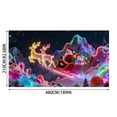 thumbnail image 2 of Huanglei Glow In The Dark Garage Banner Light Up Holiday For Indoor Outdoor Festive Party Sign With LED String Lights, 2 of 5
