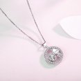 thumbnail image 3 of Women Necklace 14k White Gold Plated CZ Diamond Cross Love Heart Pendant Jewelry, 3 of 6