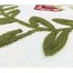 thumbnail image 3 of Alysheer Fundas De Almohada Decorativas De Verano Con Bordado Floral, 18.0 X 18.0 In, Juego De 2 Casas De Campo, Flores Rosas, Hojas Verdes, Patrón De Punto, Funda De Cojín De Lona De Algodón Para Sof, 3 of 5