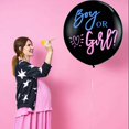 thumbnail image 2 of Goodwill 36 Inch Baby Gender Reveal Balloon, Big Black Balloons x2 with Pink and Blue Heart Shape Confetti Packs for Boy or Girl - Baby Gender Reveal Party Supplies Decoration Kit, 2 of 5