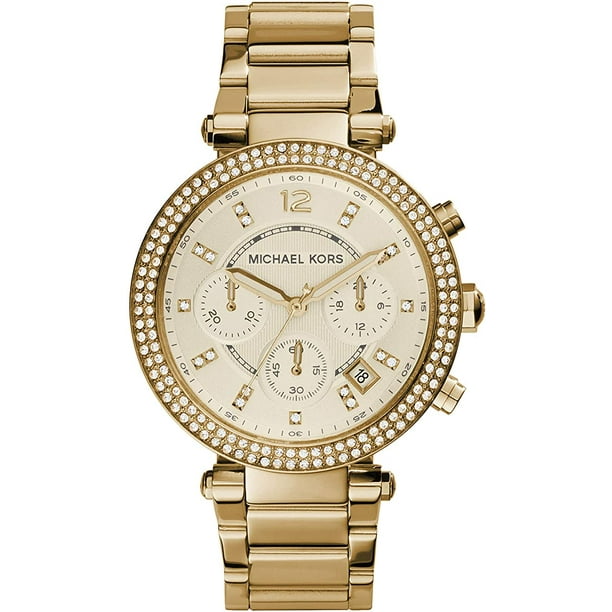 Reloj Parker de Cuarzo MICHAEL KORS MK5354 para Mujer Acero Inoxidable Pantalla Analogica con Tres Manecillas y Detalles Brillantes Resistente al Agua Dorado Michael Kors MK5354 Walmart en linea