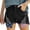 Black, variant on Women's Star Distressed Denim Jeans with Pocket Design for Independence Day Celebrations Blue S